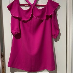 Vibrant Lilly Pulitzer Pink Off-Shoulder Dress